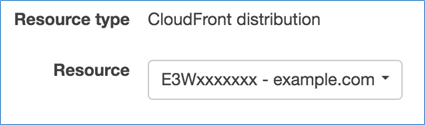 Image of associating the distribution with the web ACL